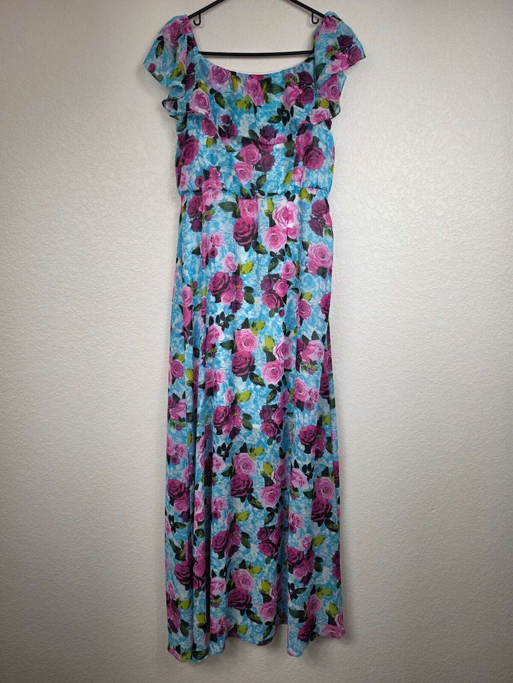 Betsey Johnson Floral Maxi Dress Size 4